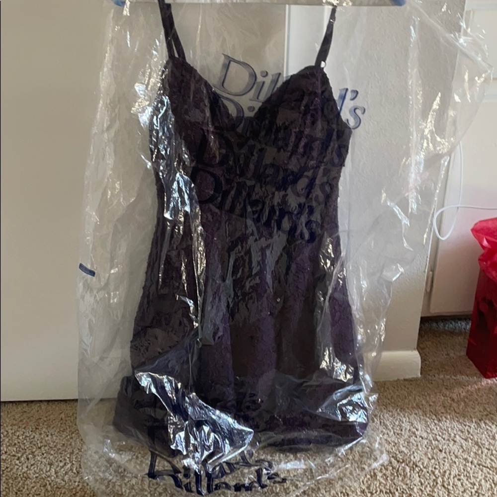 purple glitter dress